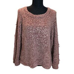 Pol Pull-Over Oversized Fuzzy Sweater Size Med